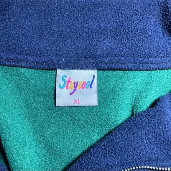 Stay NYC Cool Men’ Retrowave 1990’s 1/4 Zip Fleece Size XL - Picture 5 of 5